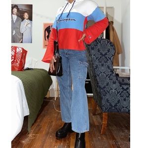 SOLD Vintage Tri-Color Champion Hoodie